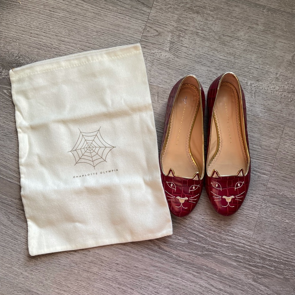 Charlotte Olympia kitty flats